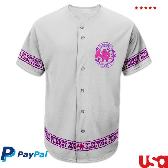 Official Electric Forest Merch Crew's All Here Baseball Jersey T-Shirt
