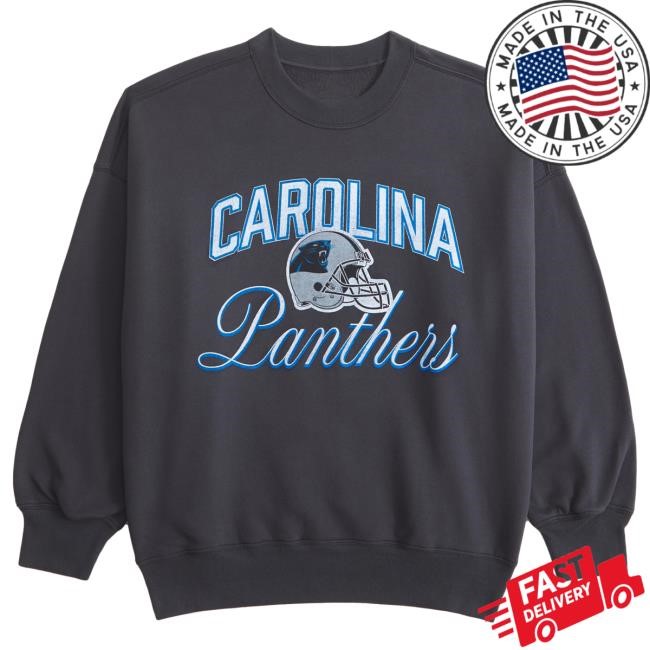 Official Abercrombie And Fitch Shop Carolina Panthers Vintage Sunday Sweater NFL by Abercrombie