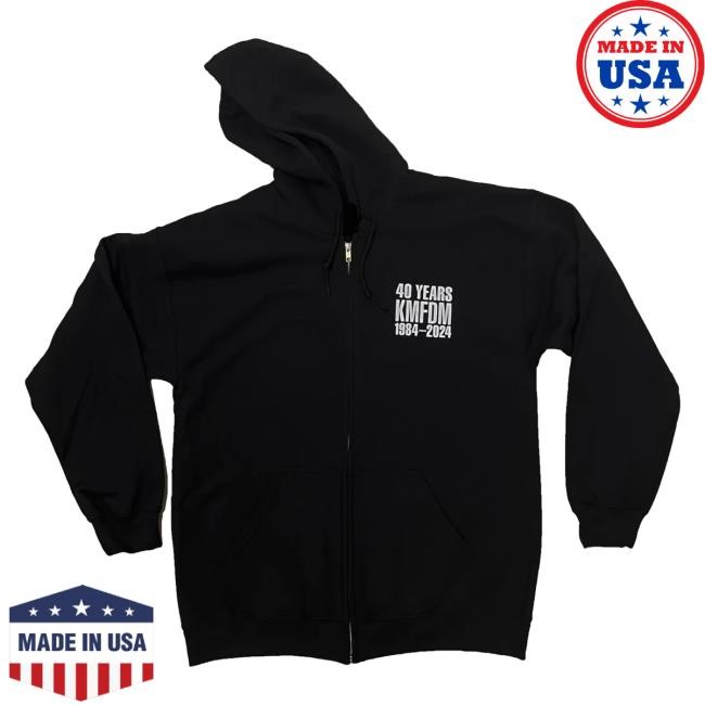 Official Kmfdm Merch Store Shop Kmfdm 40 Year Anniversary Tour Pullover Hoodie - Limited!