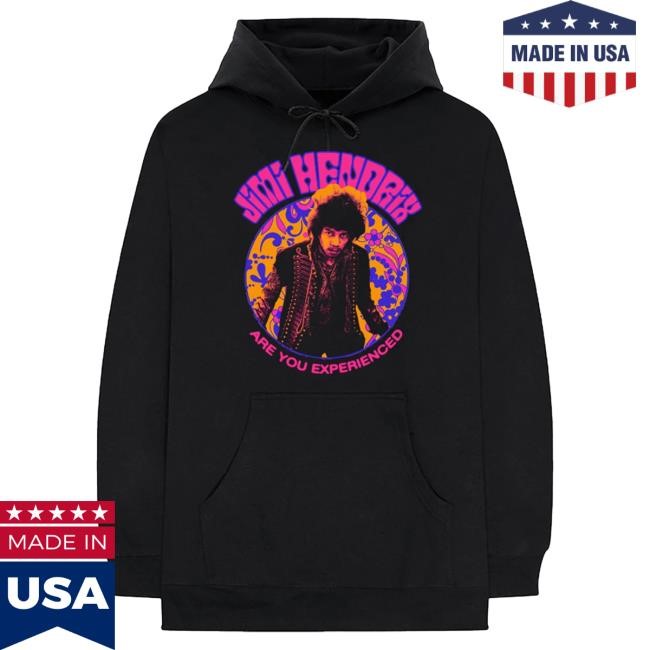 Official Jimi Hendrix Merch Store Jimi Hendrix Are You Experienced Black Sweatshirts