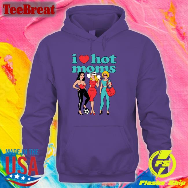 Danny Duncan Merch I Heart Hot Moms Group Sand T Shirt