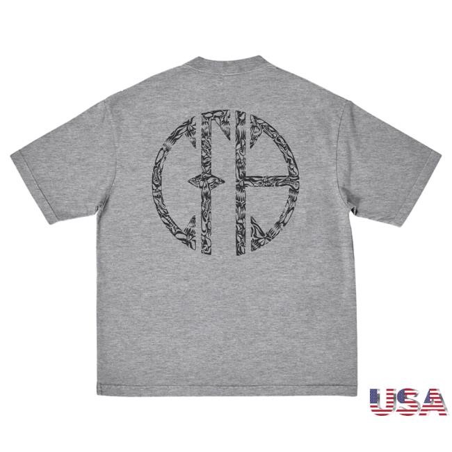 Official Pantera Merch Store Shop Heather Gray Angry Logo Popover Shirt