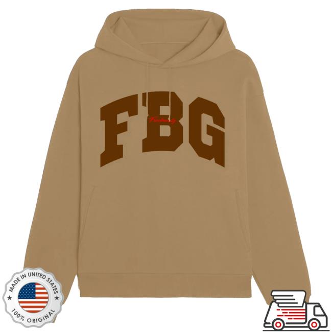 Official Freebandz Merch Store Future FBG Fbg Original Pullover Hoodie Tan