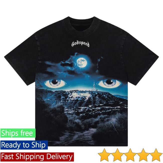 Official Godspeed Nyc Clothing Merch Hills Have Eyes Tees (Black Washed) Godspeed New York