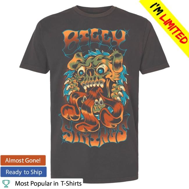 Billy Strings Merch Store Skull Dog LS T Shirt (Logan Fox)
