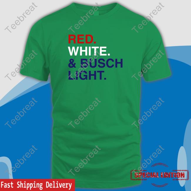 Red White & Busch Light Long Sleeve Tee Rodney Davis