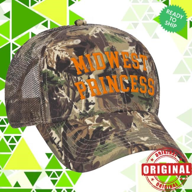 Official Chappell Roan Merch Store Shop Midwest Princess Snapback Cap (Camo) ChappellRoan