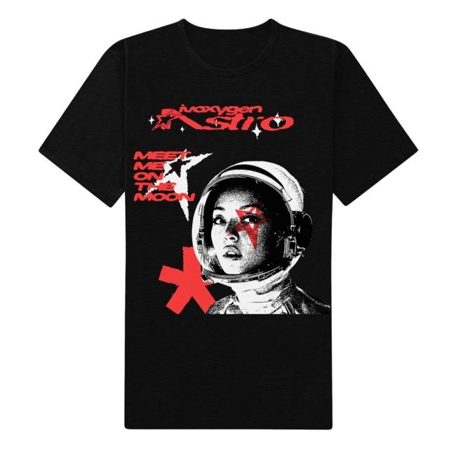 ASTRO Meet Me On The Moon Black New Tee Ivoxygen Merch Store