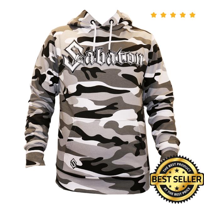 Official Sabaton Merch Store Sabaton Winter Camo Crewneck Sweatshirt Sabaton Shop
