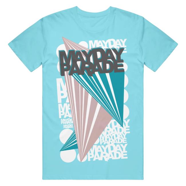 Mayday Parade Merch Diamonds Aqua Shirt