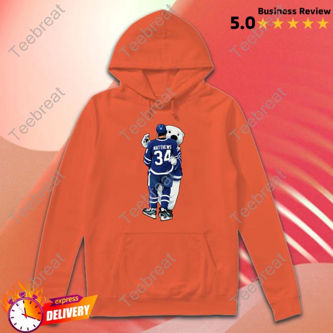 Matthews Hug Carlton The Bear T-Shirt Toronto Maple Leafs
