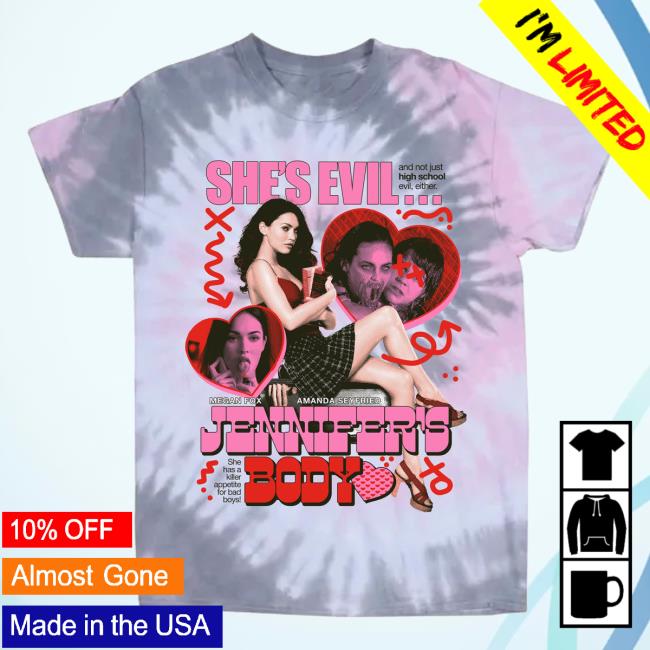 Official Studiohouse Designs Jennifer's Body Tie Dye T-Shirts Devil's Kettle (Grey/Pink)