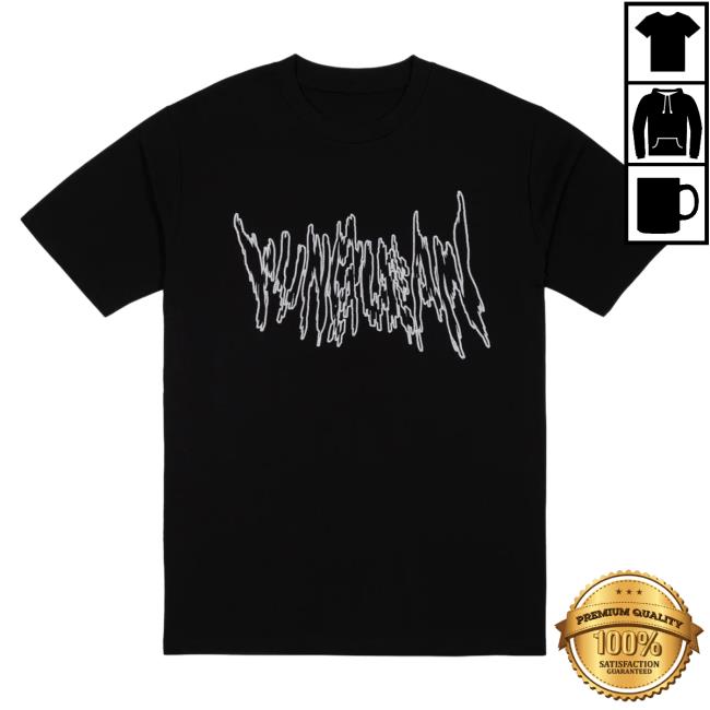 Official Year0001 Shop Year0001 Yung Lean / Metal Logo Glitter Attractive Shirt / Black (Uk Tour 2022 Edition)