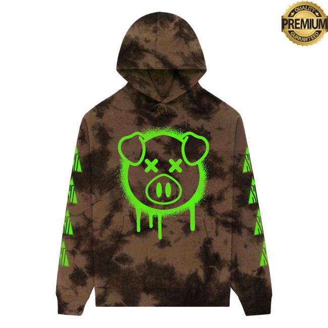 Official Shane Dawson Merch Spray Paint Pig Dye Hoodie