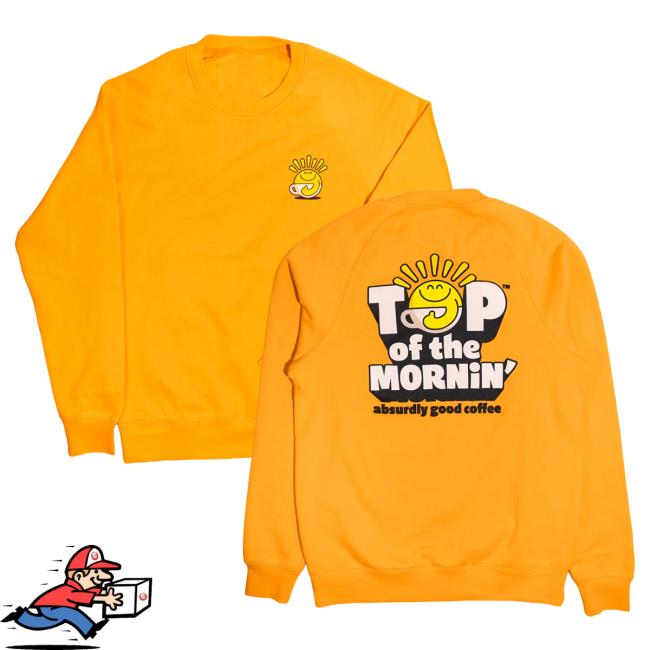 Official Jacksepticeye Merch Store Jacksepticeye Sonny Pullover Hoodie - Gold Top Of The Mornin Coffee Merch