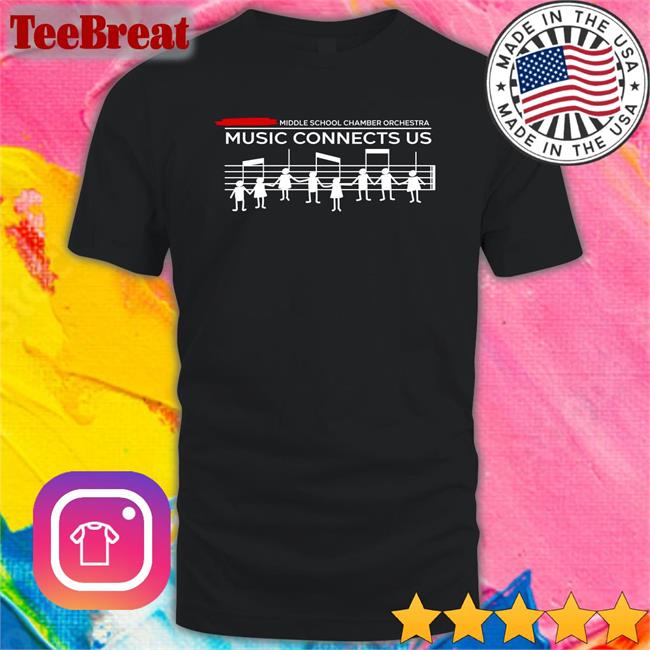 Threatening Music Notation Music Connects Us Classic Black T-Shirt