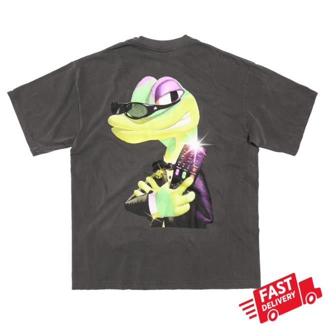 Official Jiberish Clothing Jiberish Enter The Gecko Hot Shirt Vintage Black