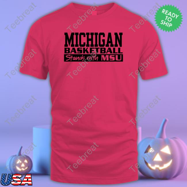Michigan Basketball Stand With MSU Tank Top Barstool Detroit