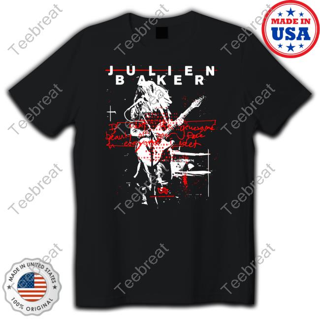 Official Julien Baker Merch Live Flier Tee Shirt
