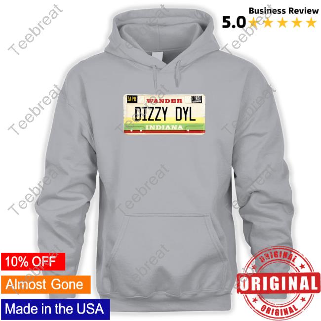 Official Wander Dizzy Dyl Indiana Plate Sweatshirt