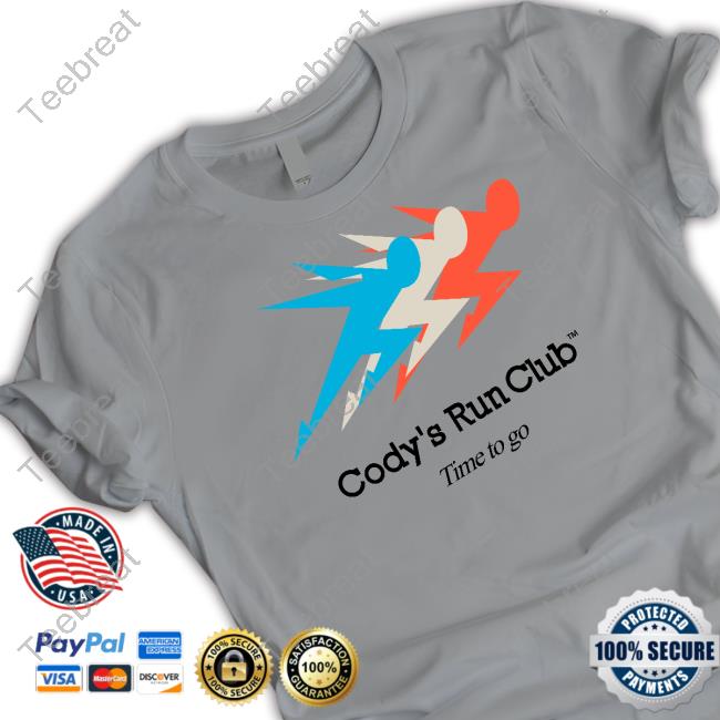 Official Cody Ko Cody's Run Club Time To Go Motion Ivory T-Shirt