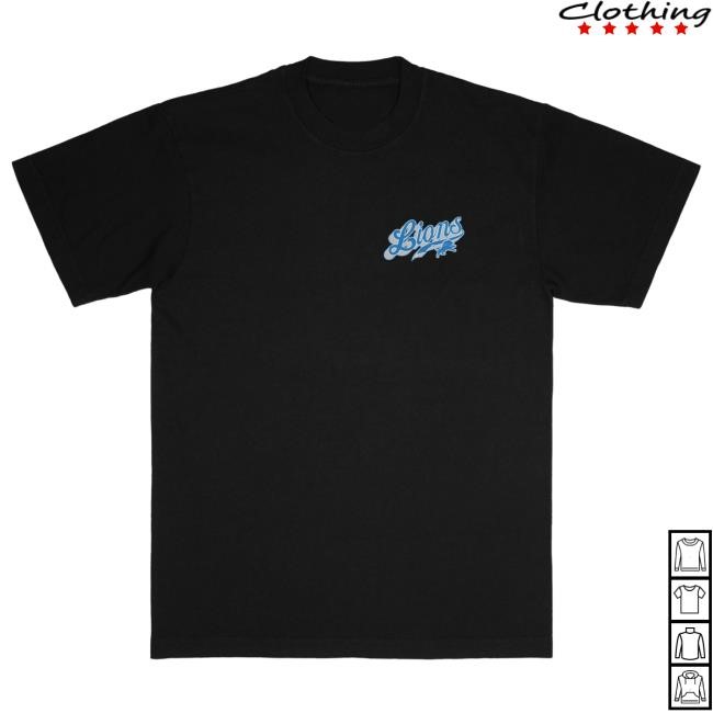 Unisex Detroit Lions Born x Raised Black Pro Script T Shirt NFL Shop Store