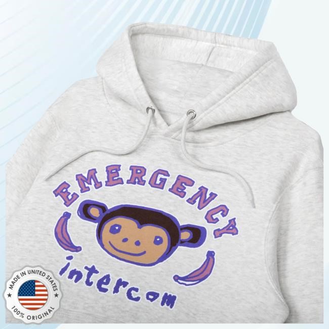 Emergency Intercom Monkey Hoodie Emergency Intercom Merch Shop