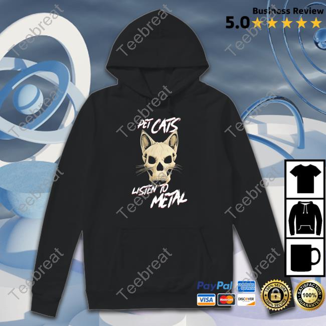 Official Pet Cats Listen To Metal Shirt