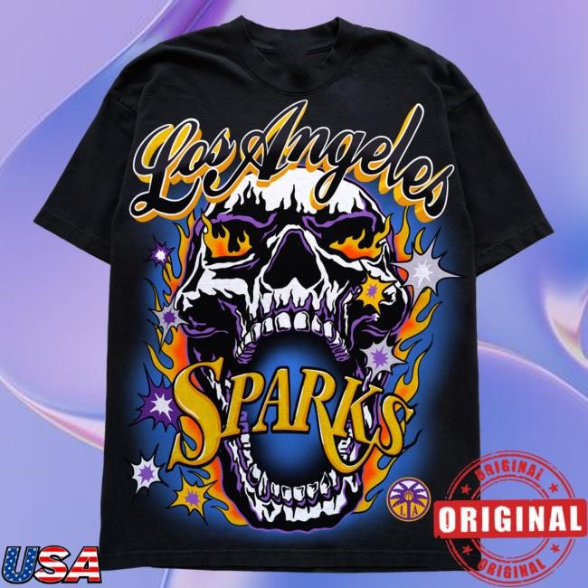 Official Warren Lotas Sparks Skull New Shirt - Black