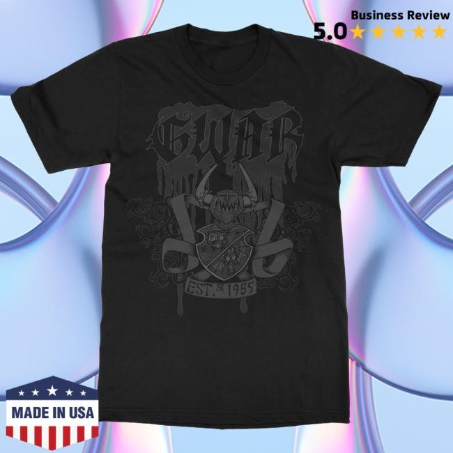 Official Gwar Merch Store Gwar Black On Black Friday Tshirt