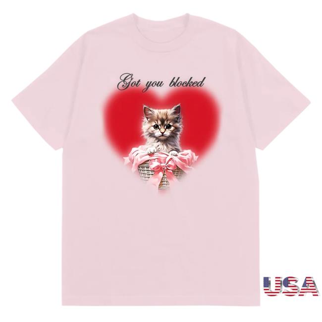 Official Sabrina Carpenter Merch Sabrina Carpenter Got You Blocked T-Shirt SabrinaCarpenter