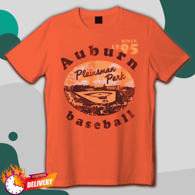 Auburn Tigers Distressed Plainsman Park Baseball Tee