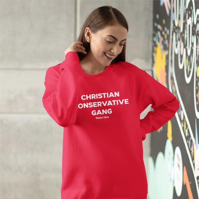 Christian Conservative Gang Hoodie Red Ccg Bryson Bryson Gray Store