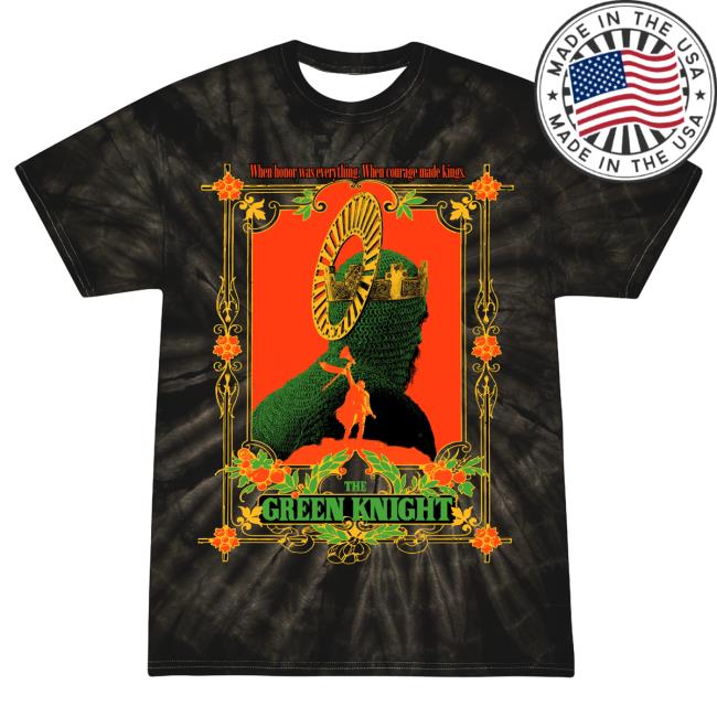 Official Studiohouse Designs Merch Store The Green Knight Tiedye Shirt Black Studiohouse Designs Apparel Clothing Shop StudiohouseDesigns