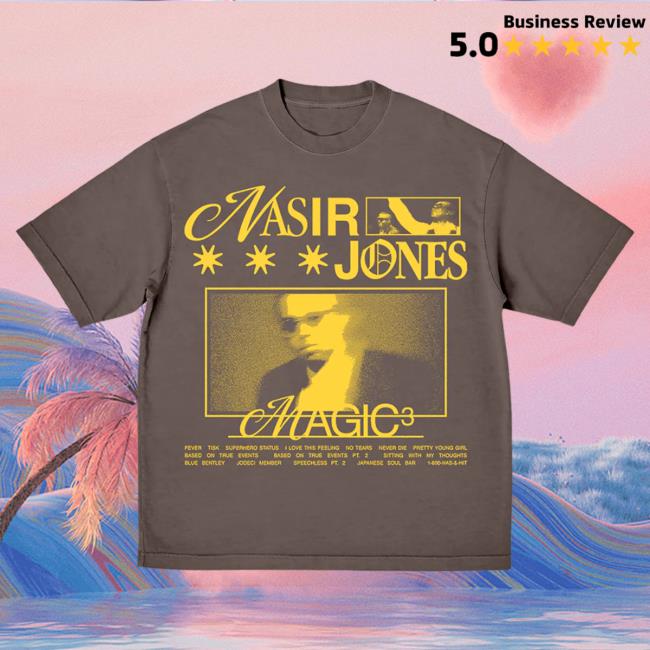 Official Nasir Jones Shop Nas Merch Magic 3 T-Shirt I Nasirjones