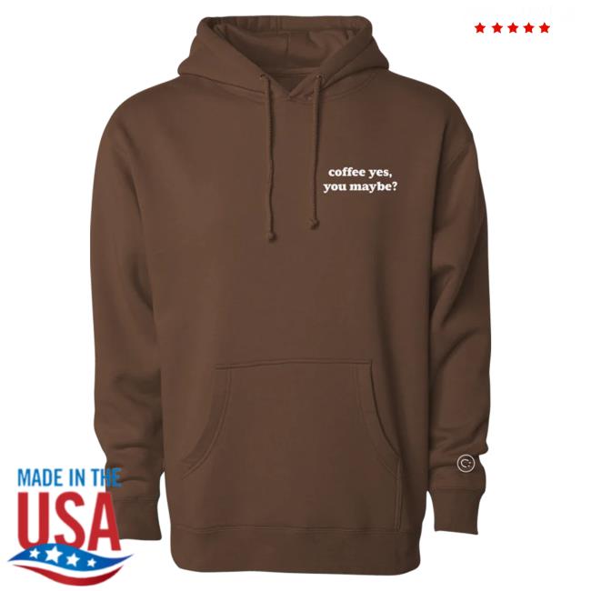 Official Charli D'Amelio Merch Store Charli D'Amelio Coffee Yes, You Maybe Pullover Sweatshirt Black Charli D'Amelio Apparel Clothing Shop CharliD'Amelio