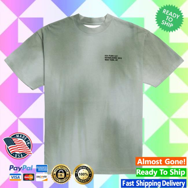 Official A24 Merch Store A24 Films Green Dip-Dye LLC T-Shirt A24 Shop