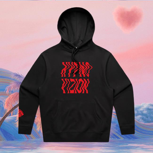 Rezz Official Shop Hypnovizion Vortex Flocked Black Sweatshirt