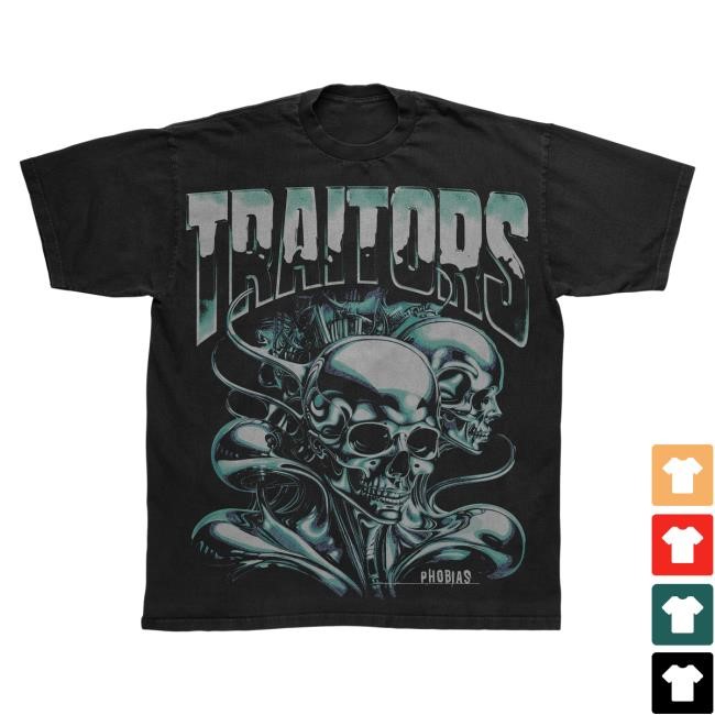 Traitors Chrome Skull New T-Shirt – Traitors Store Merch