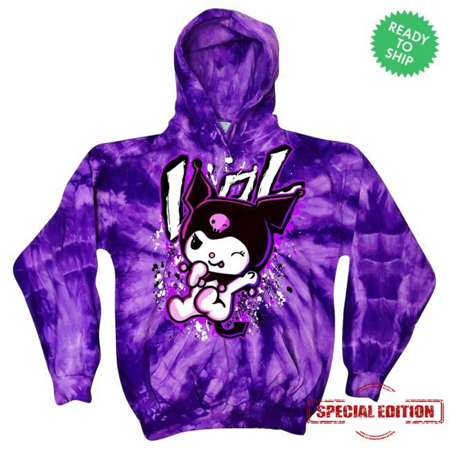 Official Lovers Over Losers Wix Bad Kitty Purple Spiral Dye Pullover Sweatshirt LoversOverLosers