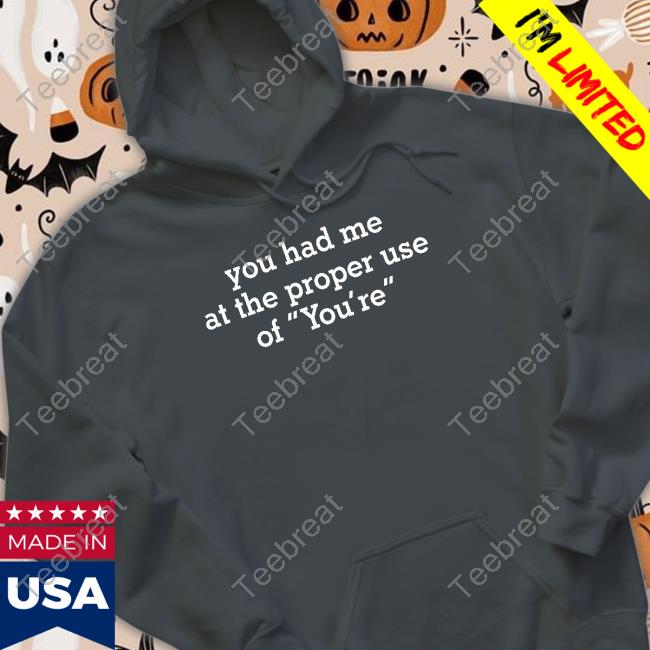 You Had Me At The Proper Use Of You're Shirt