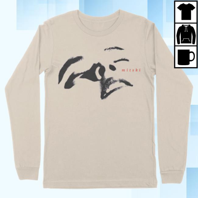 Official Mitski Merch Store Face Long Sleeve New Shirt Mitski Shop Mitskileaks