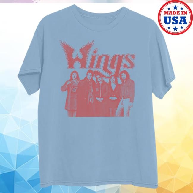 Official Paul Mccartney Wings Band Top Shirt