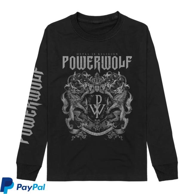 Official Powerwolf Crest Long Sleeve New Shirt
