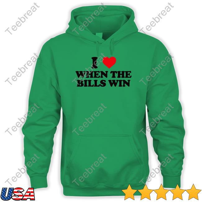 Official I Love When The Bills Win Tee I Love When The Bills Win Tee