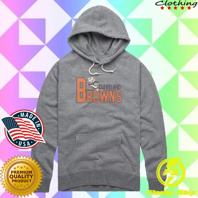 Official Homage Merch Store Homage Block Cleveland Browns Stiffarm Sweatshirt Homage Apparel Clothing Shop