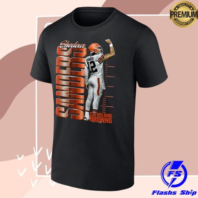 Official Men's Shedeur Sanders Black Cleveland Browns Celebration Hot Shirt