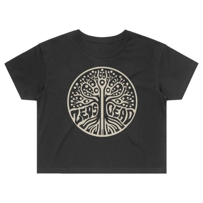 Official Zeds Dead Merch Zeds Dead - Mycelium - Coal Crop Top Attractive Shirt Zeds Dead Apparel Clothing Shop Zedsdead