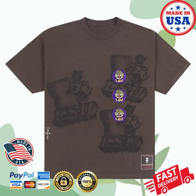 Official Travis Scott Utopia Merch Store CJ X M&N X MICHIGAN STATE UNIVERSITY SEAL Tee Travis Scott Apparel Clothing TravisScott