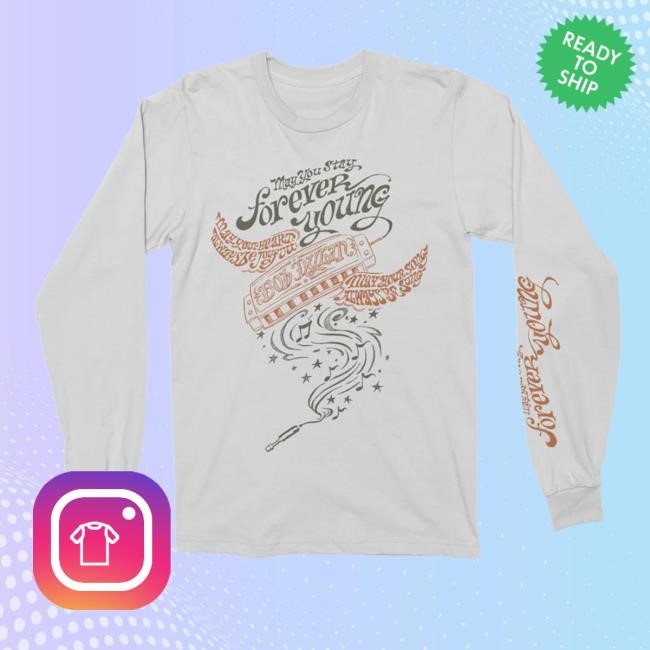 Official Bob Dylan Merch Store Always Be Joyful LS Tee Bob Dylan